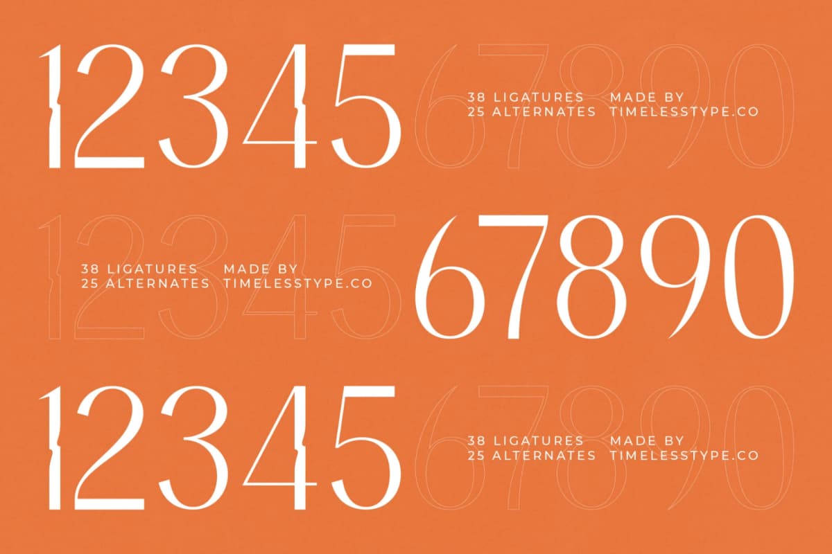 Bemgola - Modern Display Font font preview 14