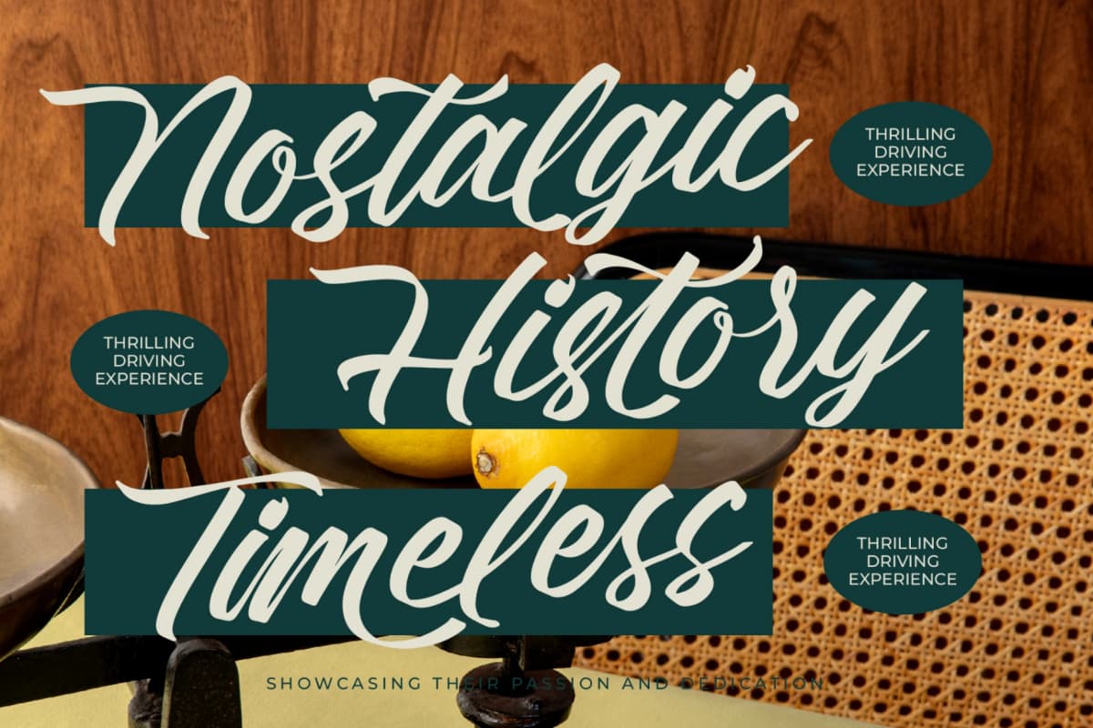 Rustical Banley – Modern Script Font font preview 6