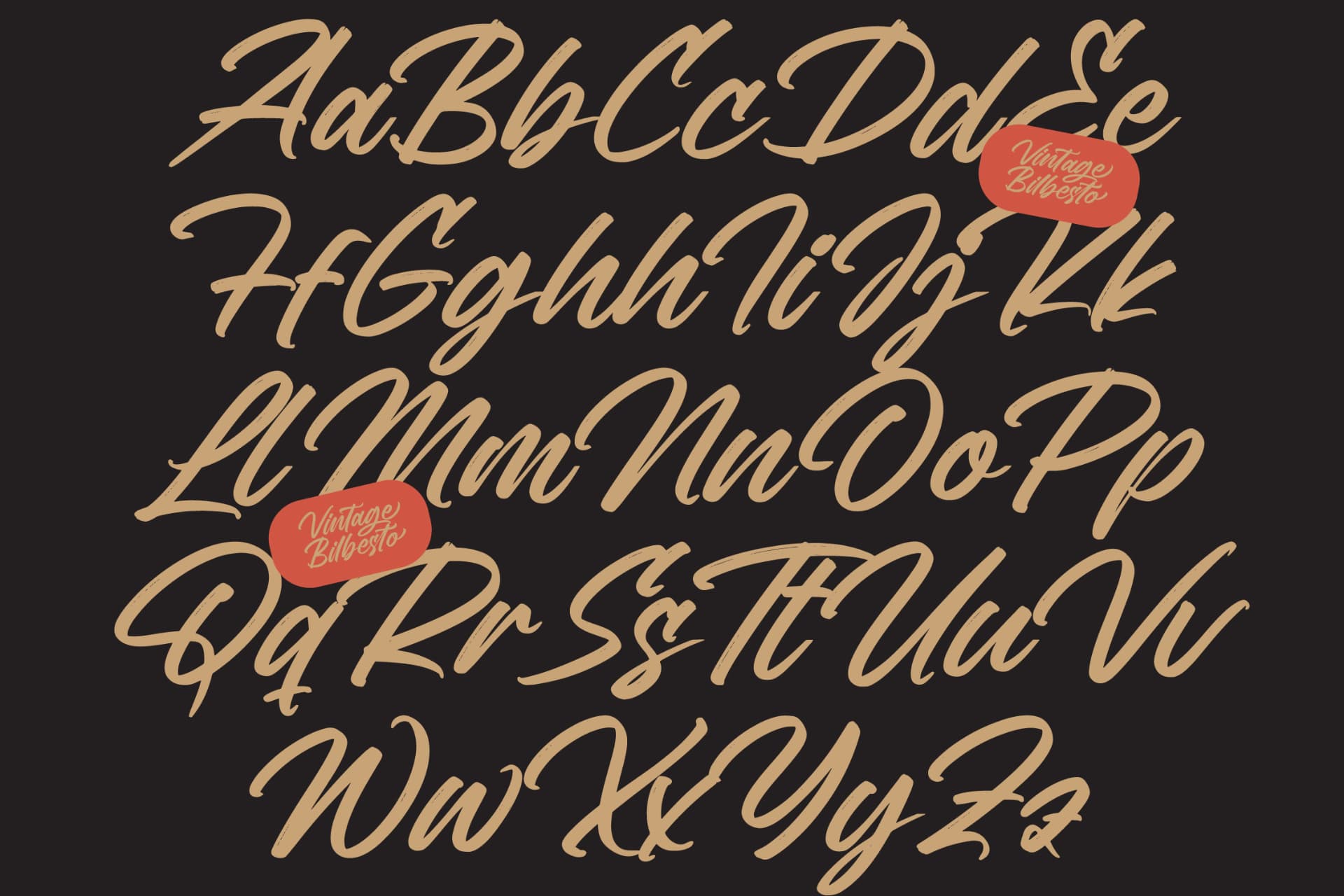 Preview 13 for Vintage Bilbesto - Modern Brush Font