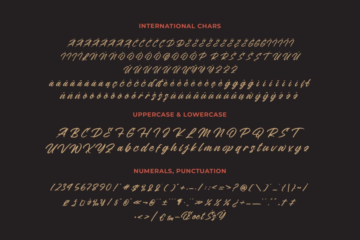 Vintage Bilbesto - Modern Brush Font font preview 18