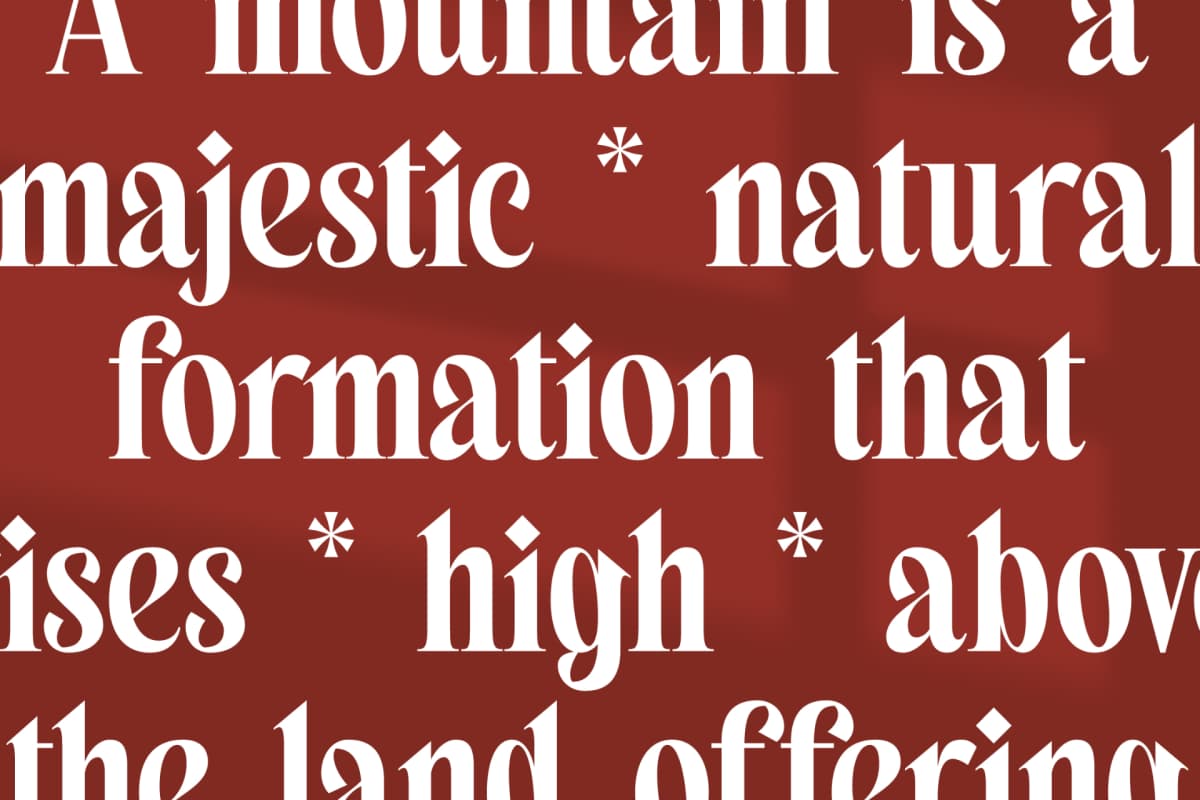 Preview 5 for Belagu - Modern Display Serif Font