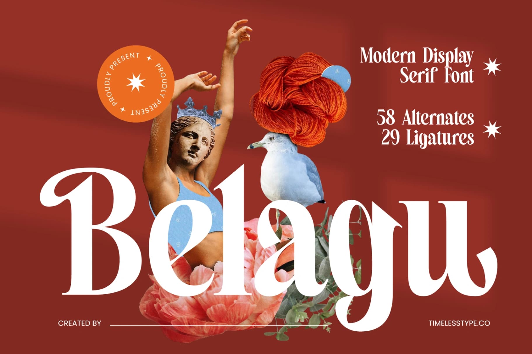 Preview 1 for Belagu - Modern Display Serif Font