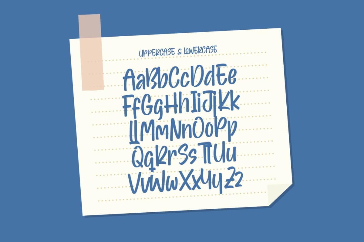 Preview 10 for Smooth Dreams – Sticky Notes Font