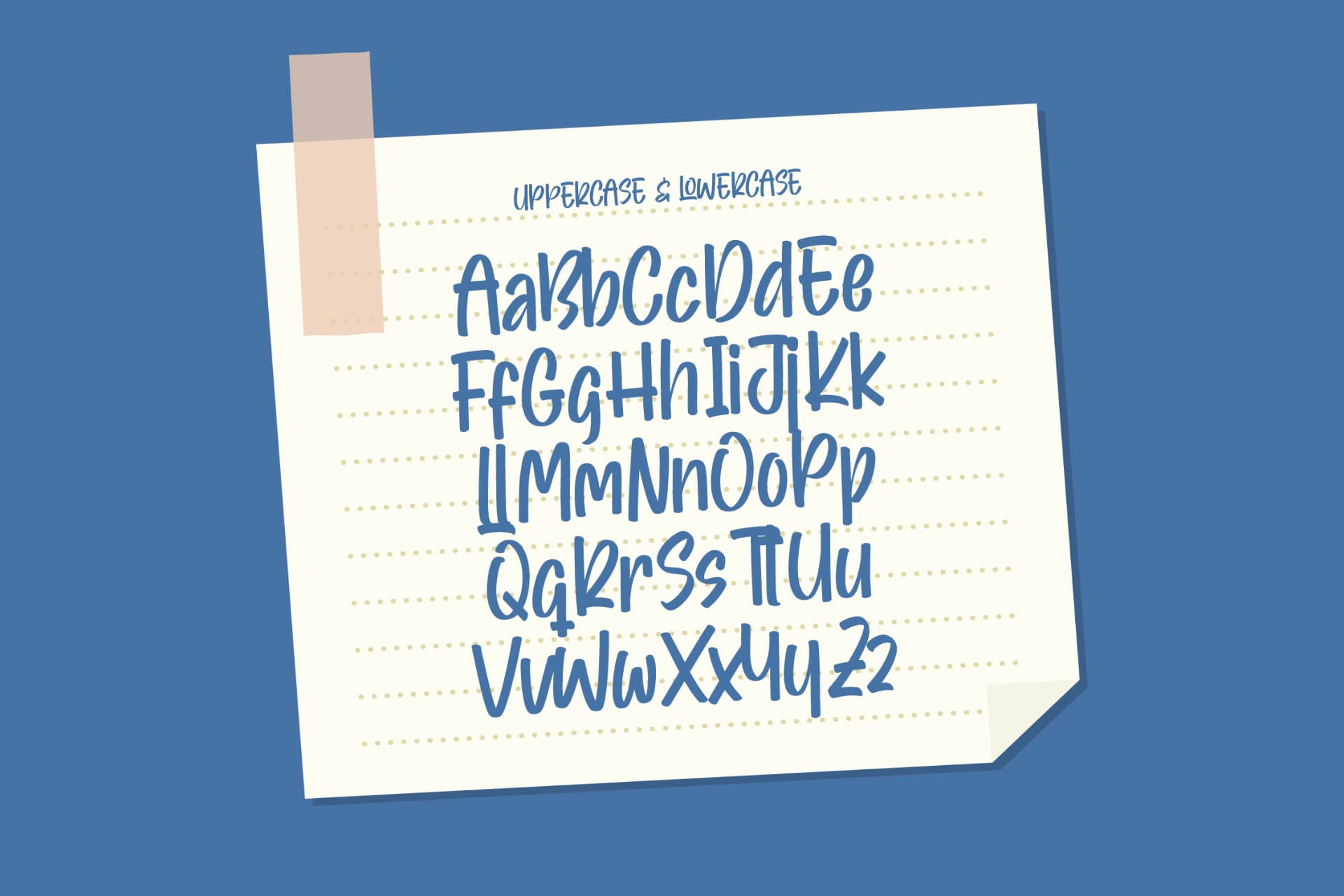 Preview 10 for Smooth Dreams – Sticky Notes Font