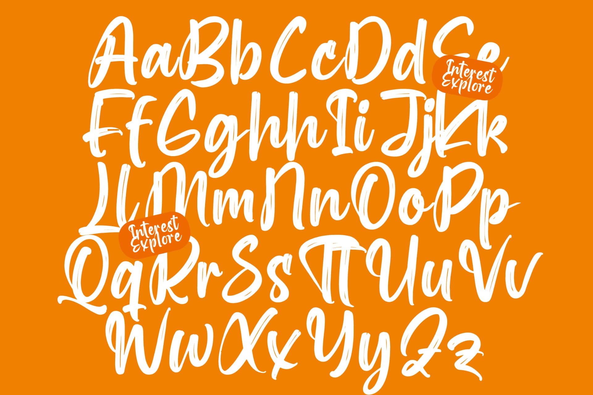 Preview 11 for Interest Explore - Modern Brush Font