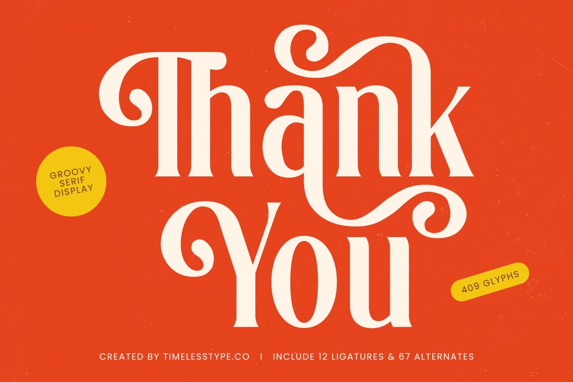 Preview 20 for Sunkis Display - Groovy Serif Display Font