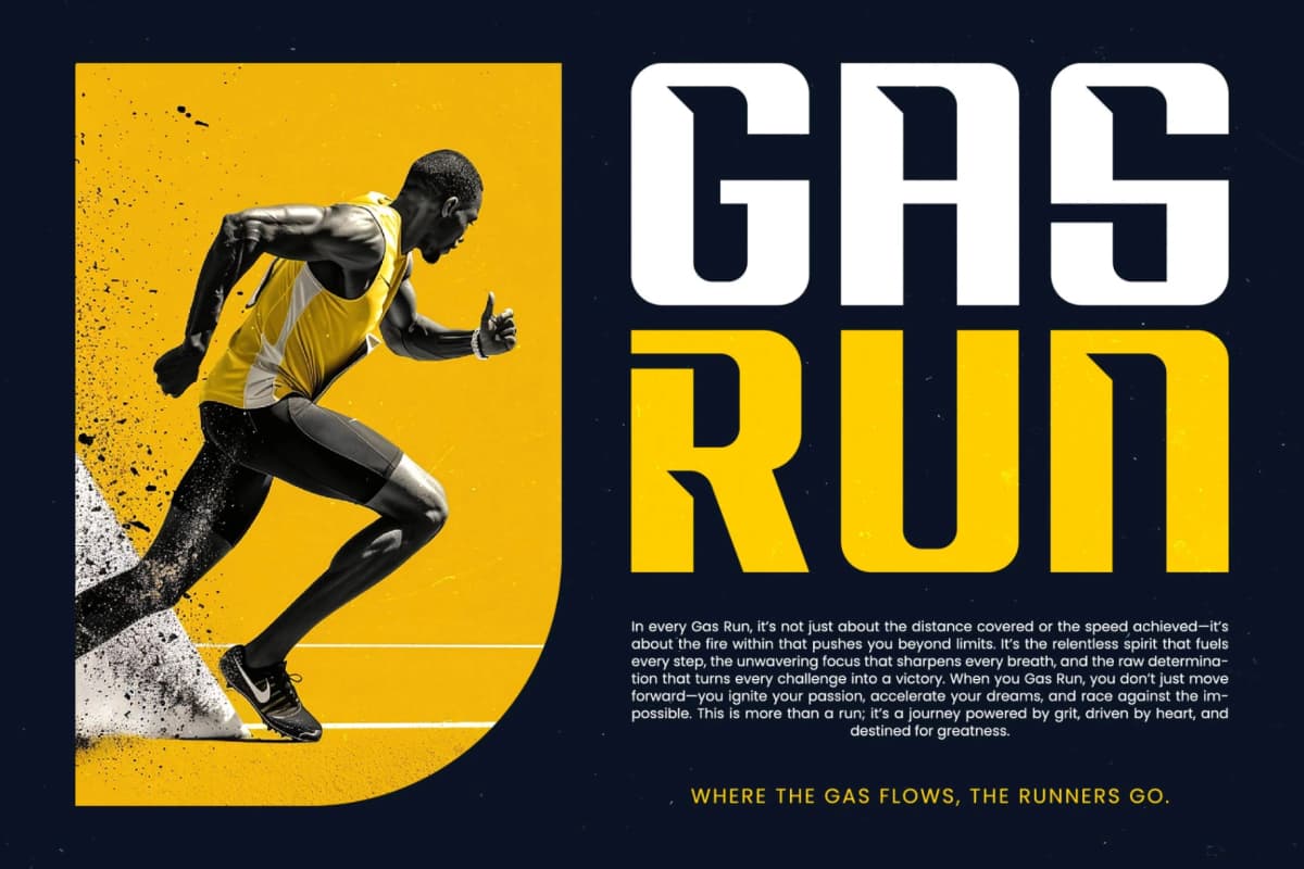 Drivery Enrich - Futuristic Sporty Font font preview 4