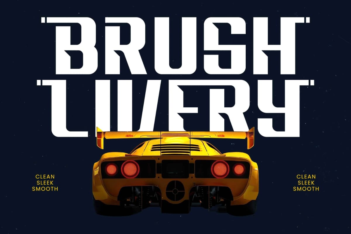 Drivery Enrich - Futuristic Sporty Font font preview 10