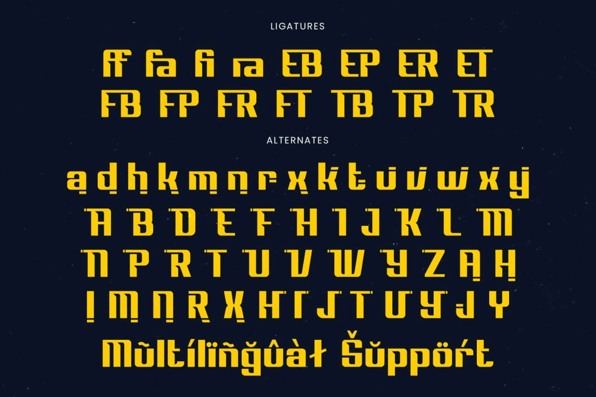 Drivery Enrich - Futuristic Sporty Font font preview 19