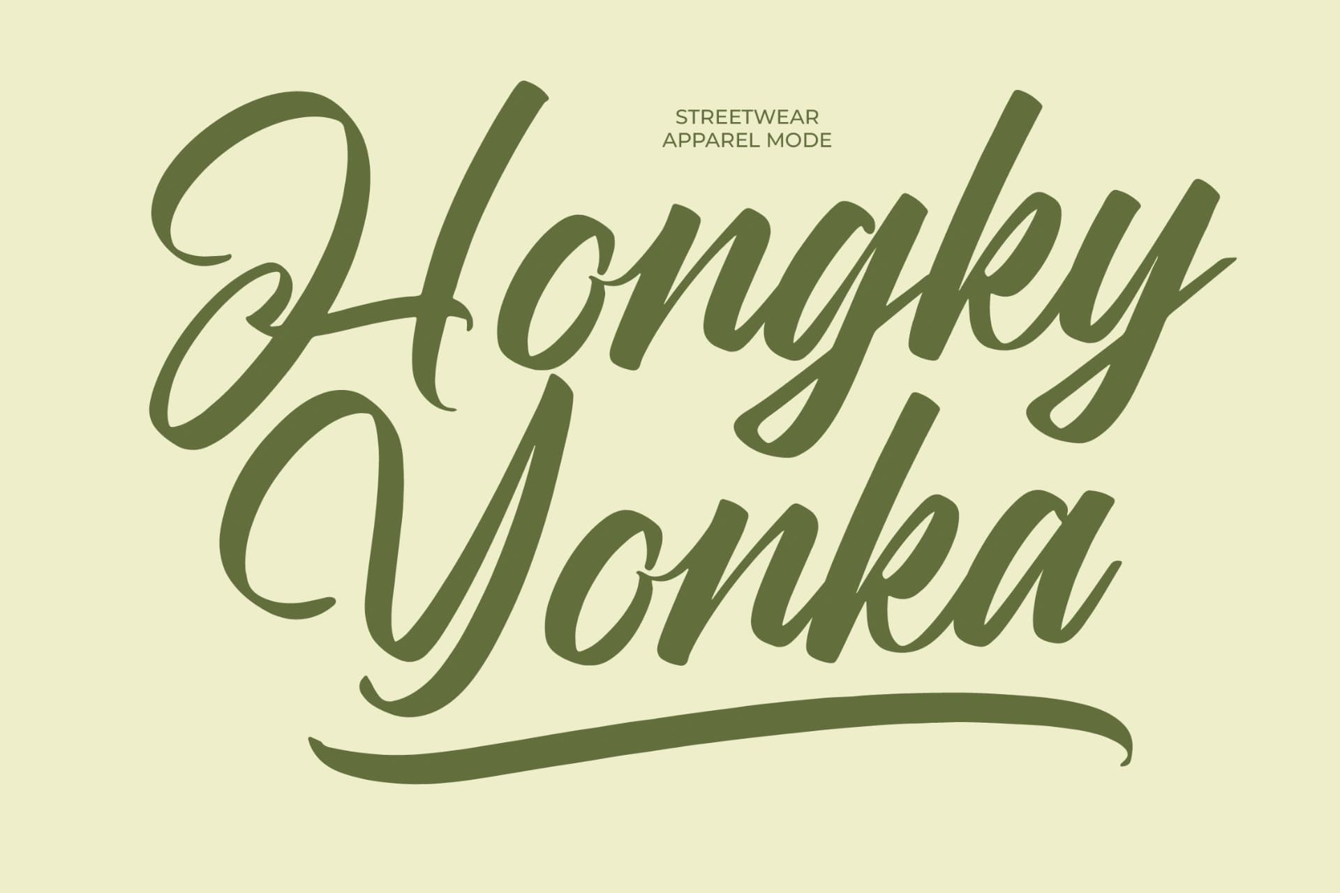 Preview 12 for Rushed Elegance - Bold Calligraphy Font