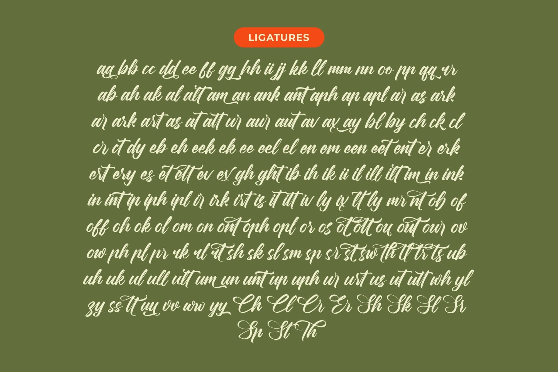 Preview 19 for Rushed Elegance - Bold Calligraphy Font