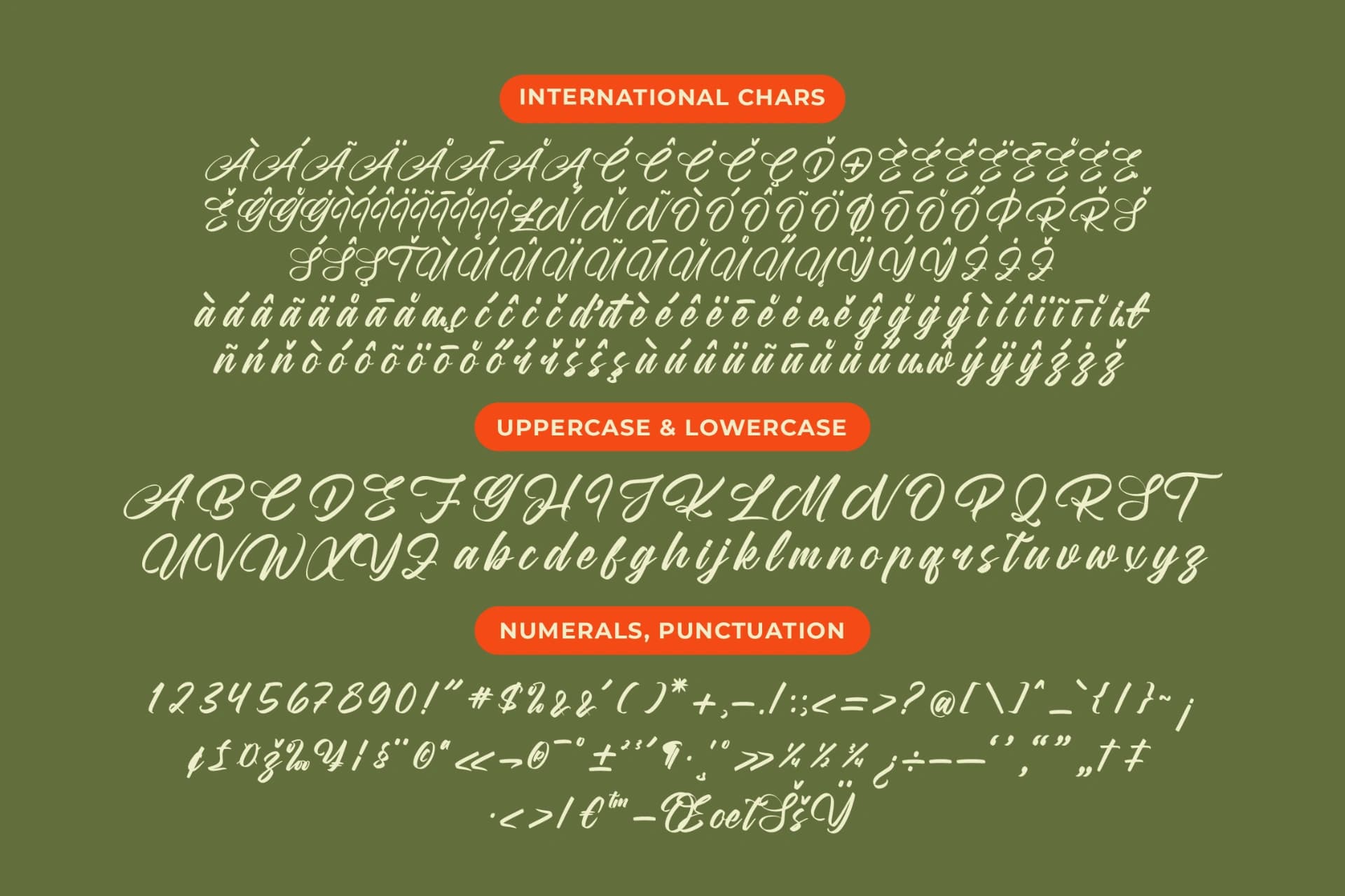 Preview 18 for Rushed Elegance - Bold Calligraphy Font