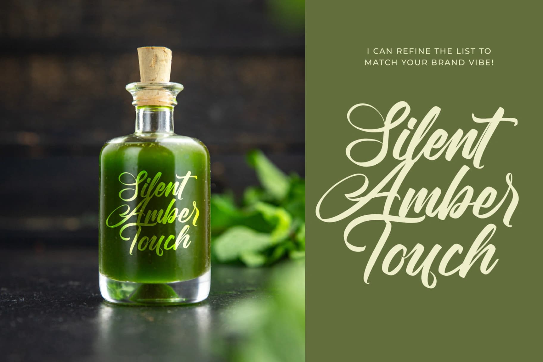 Preview 13 for Rushed Elegance - Bold Calligraphy Font