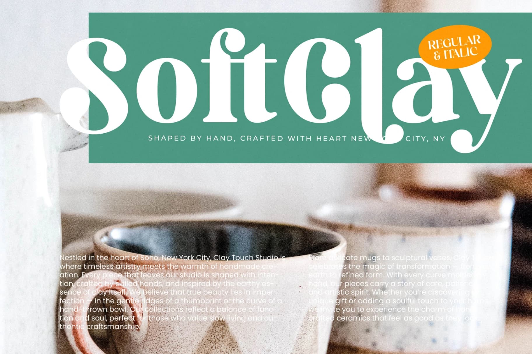 Preview 17 for Royals Mugtile - Modern Alternate Serif Font