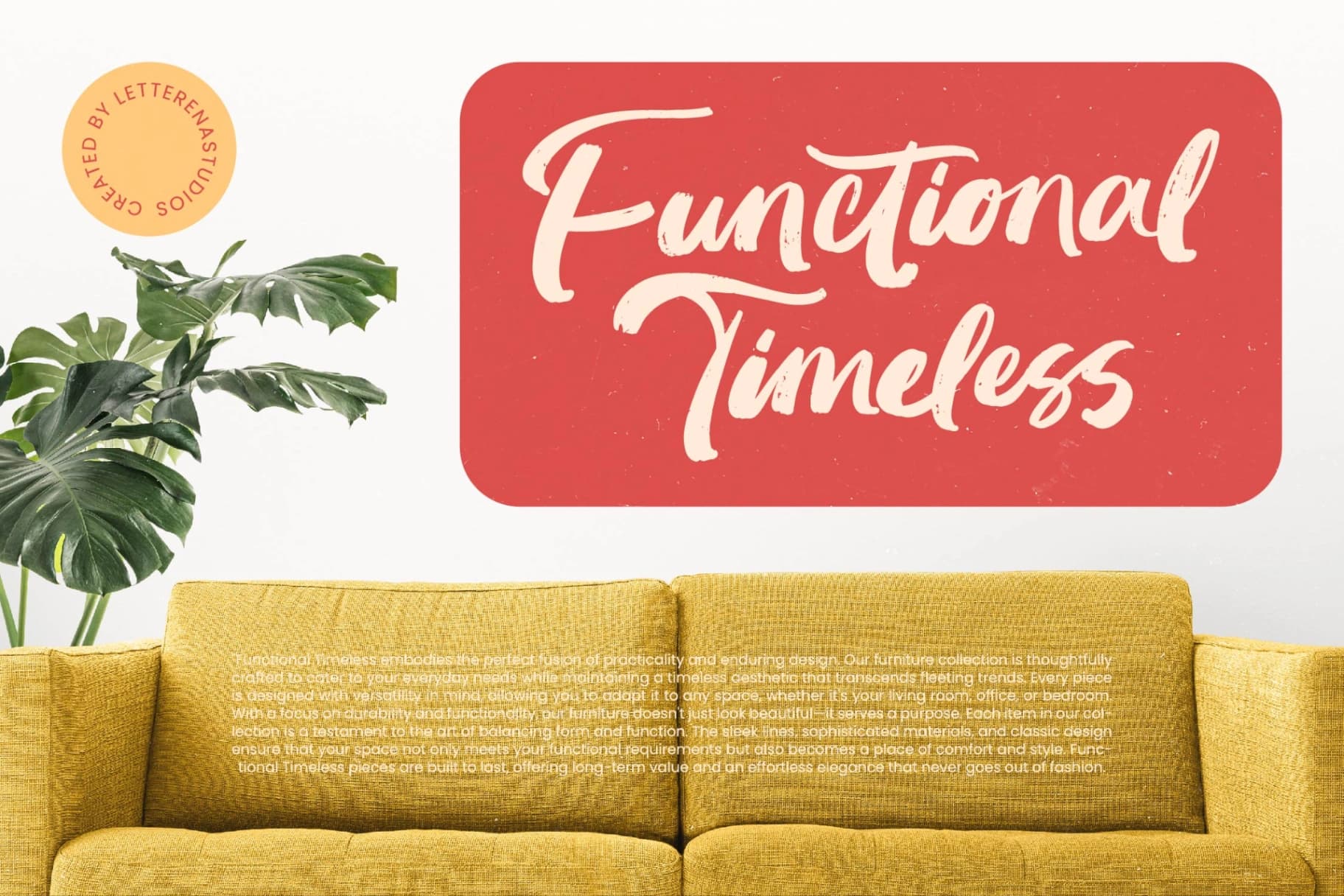 Preview 7 for Huntail Peach - Bold Brush Font