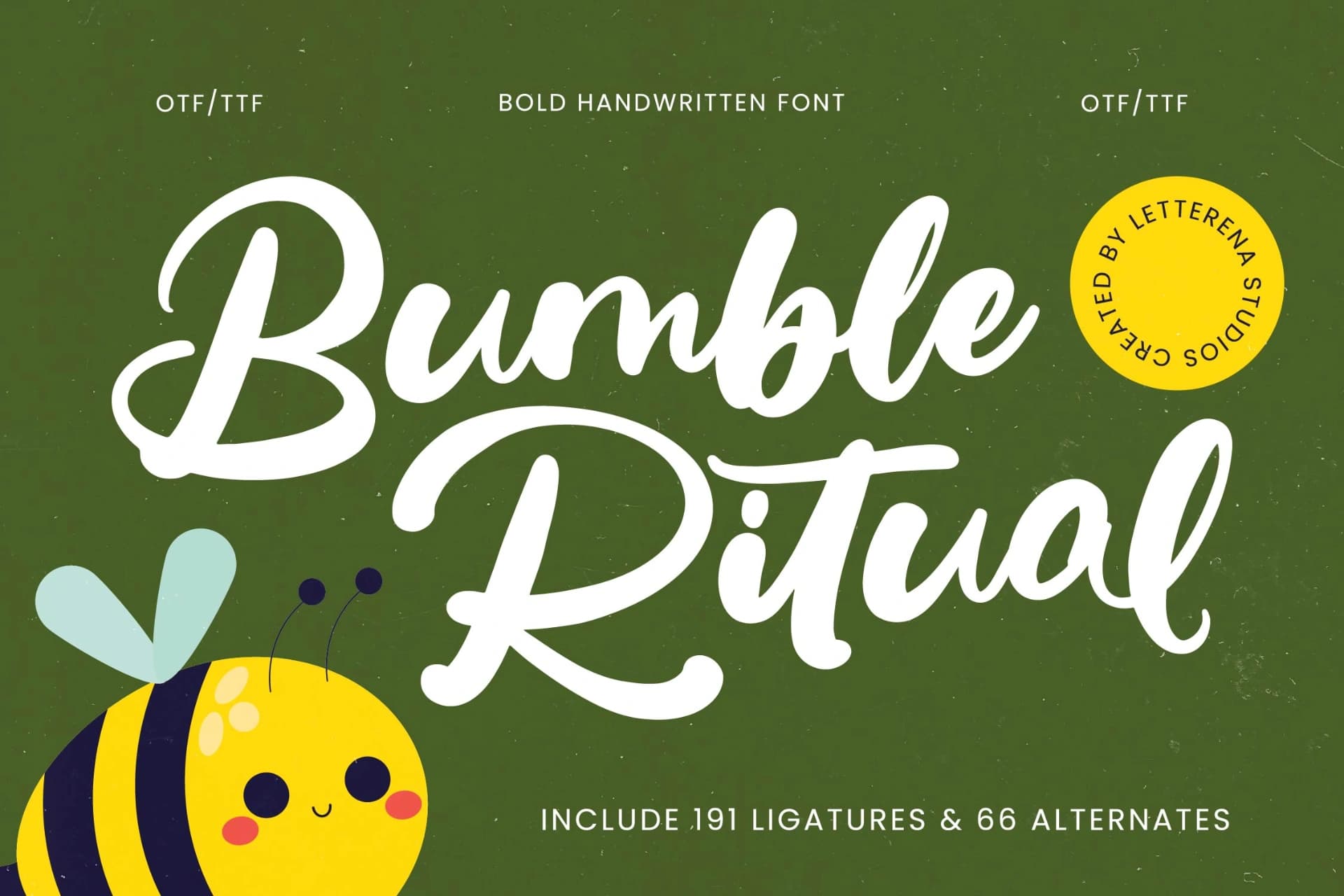 Preview of Bumble Ritual - Bold Handwritten Font font