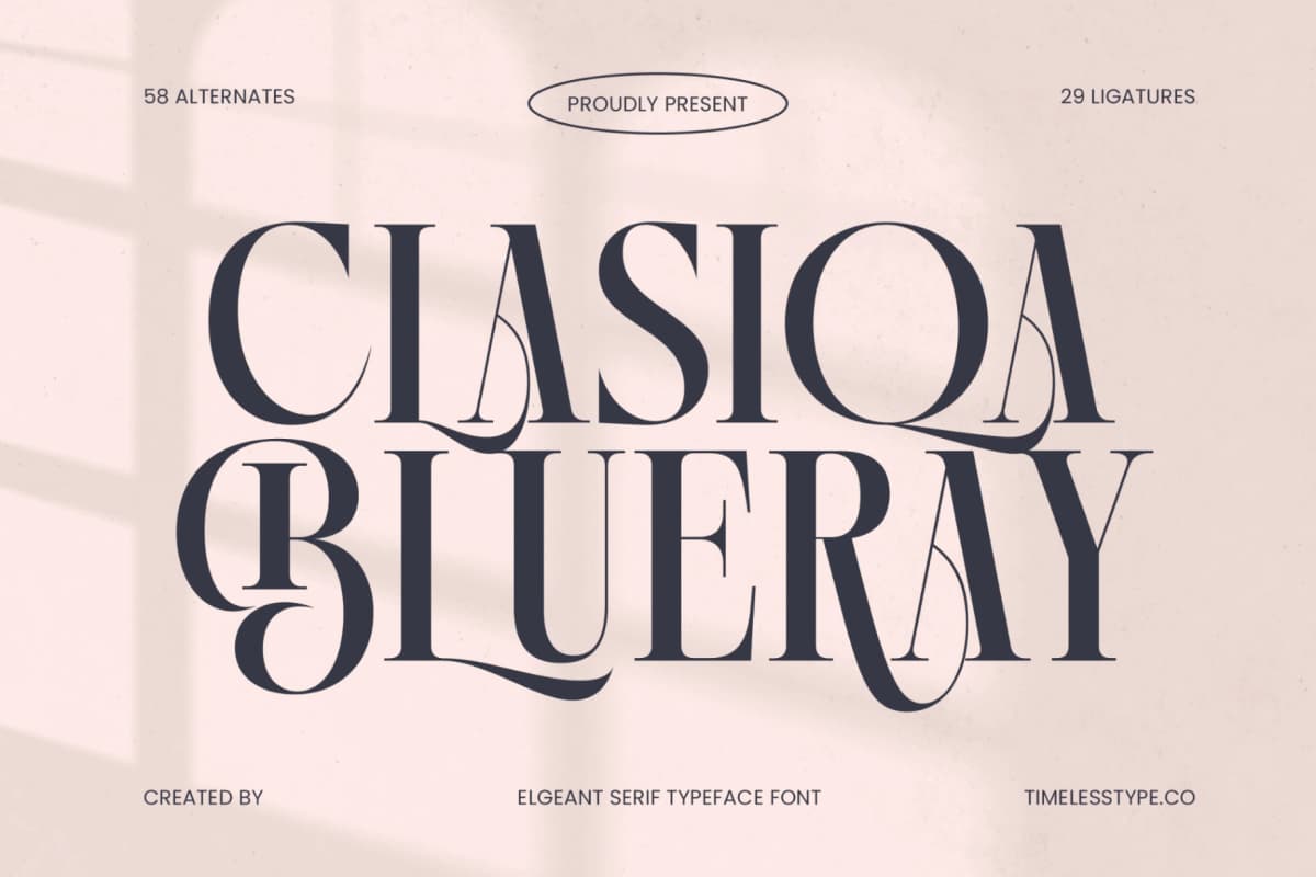 Kozan - Elegant Serif Typeface Font font preview 4