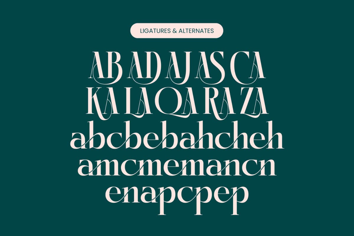 Kozan - Elegant Serif Typeface Font font preview 18