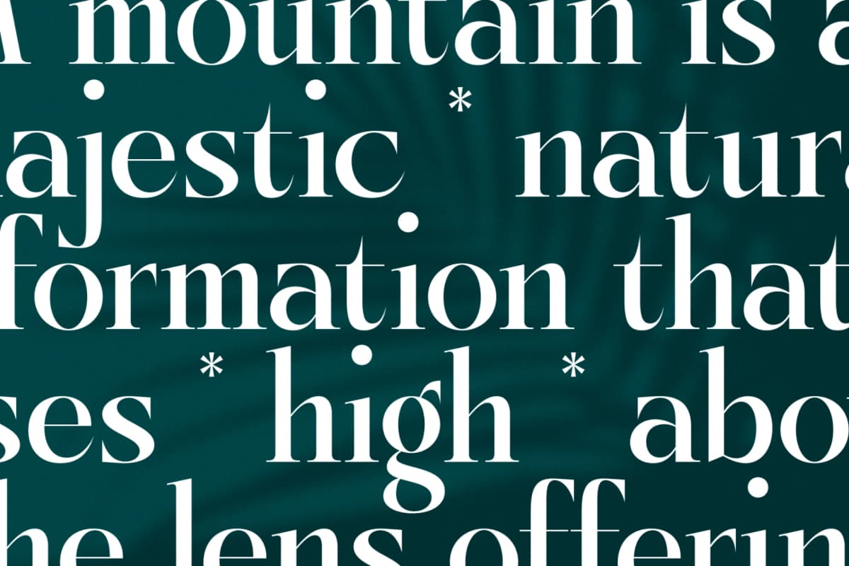 Kozan - Elegant Serif Typeface Font font preview 5