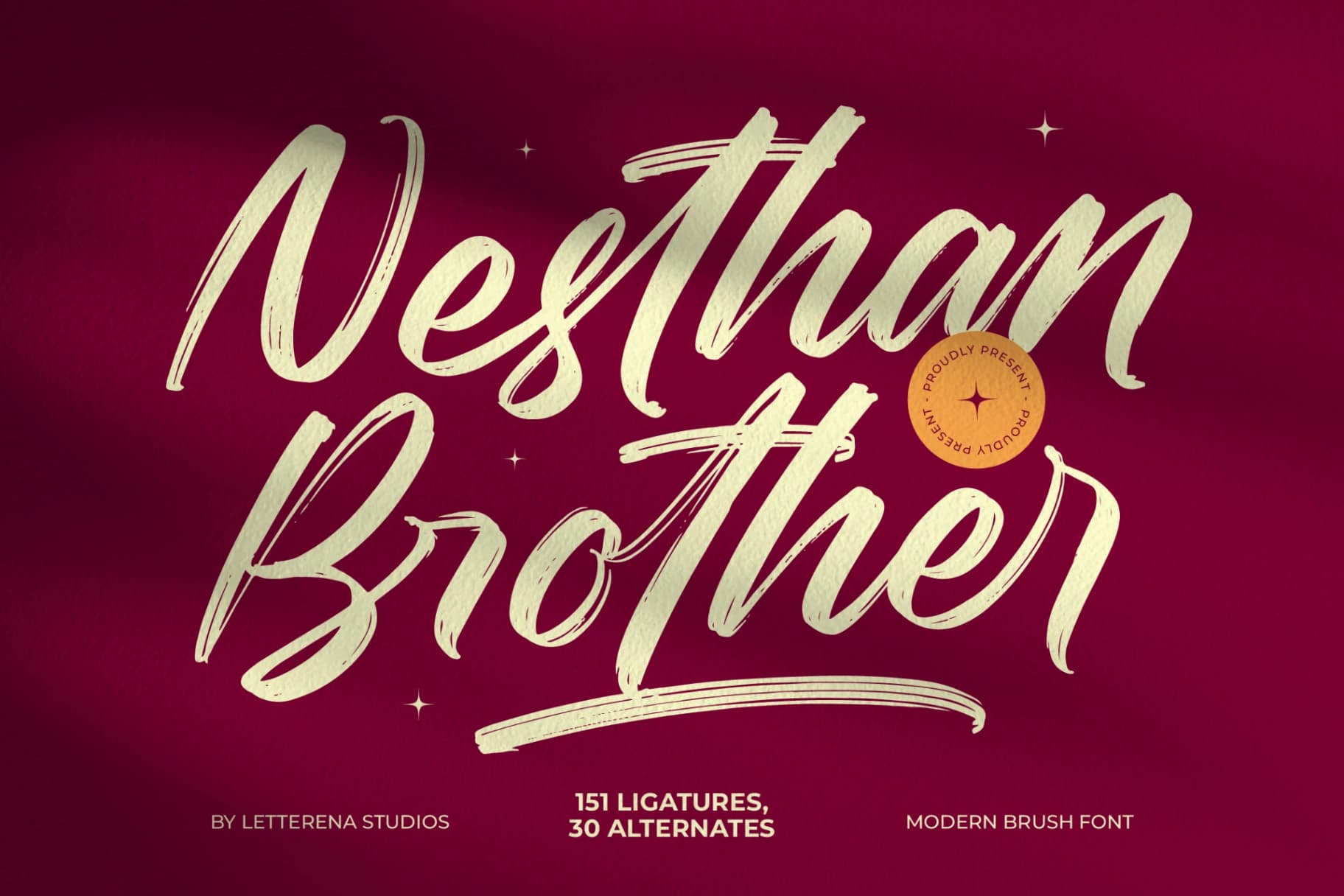 Preview of Nesthan Brother - Modern Brush Font font