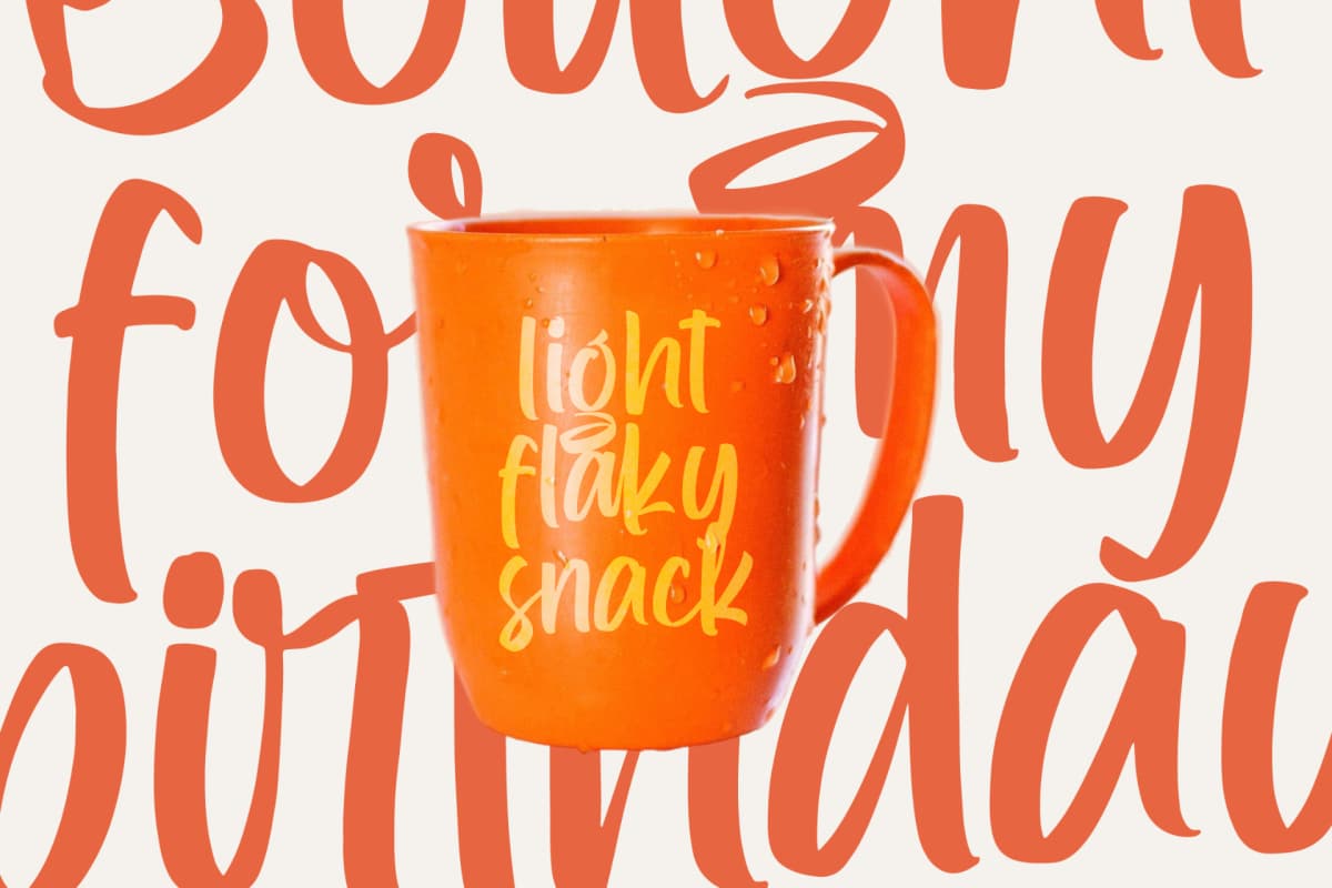 Kaplery Sparkle - Bold Handwritten Font font preview 8