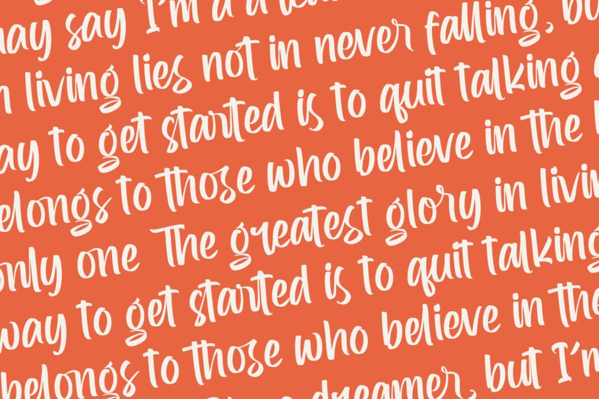 Kaplery Sparkle - Bold Handwritten Font font preview 17