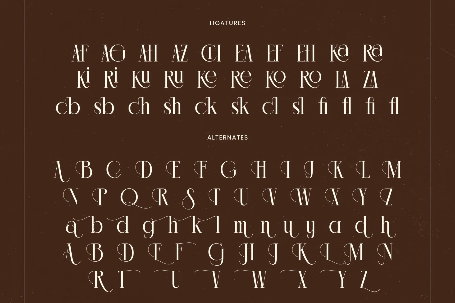 Preview 19 for Chazero - Modern Alternate Serif Font