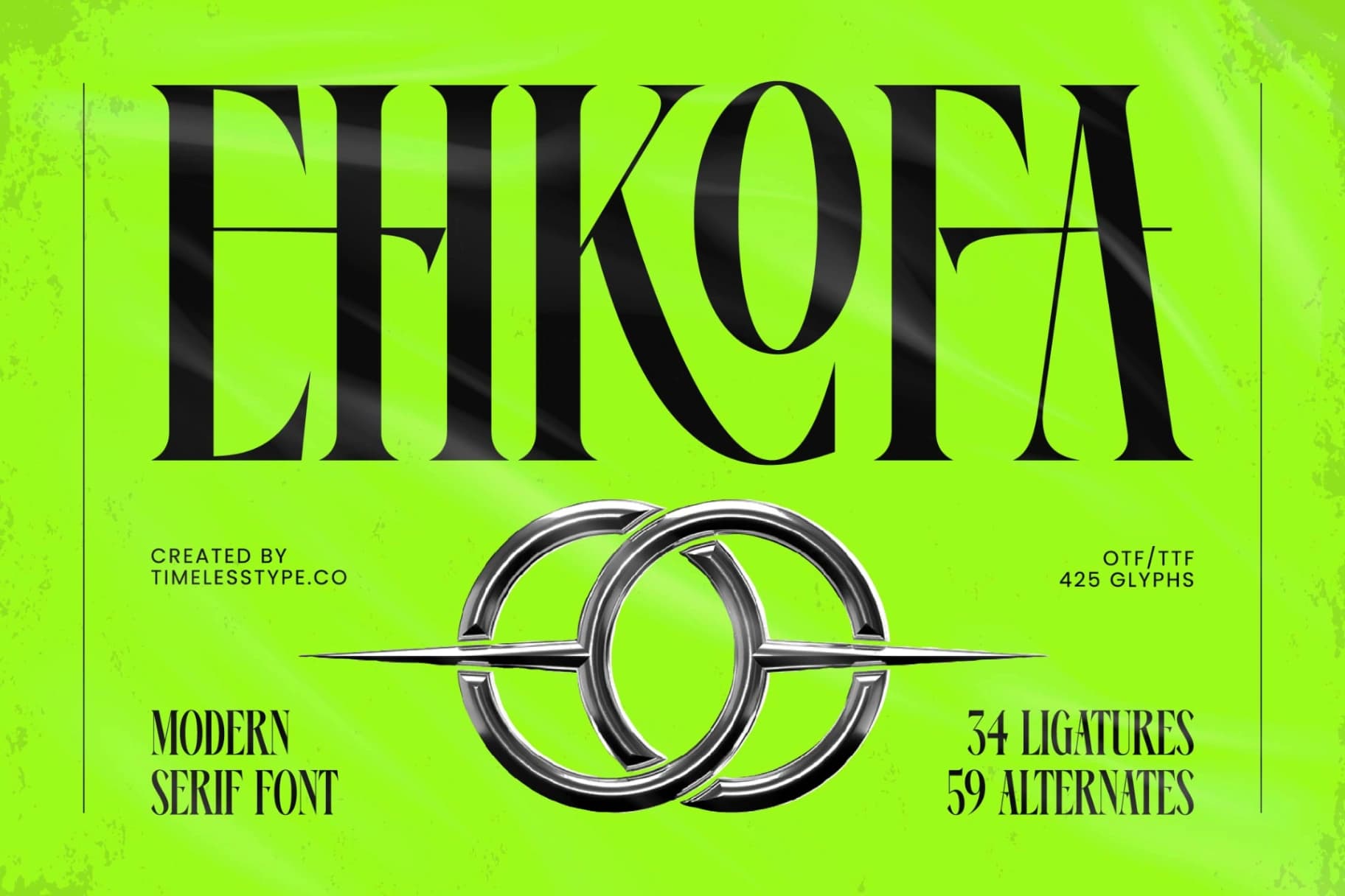 Preview of Ehkofa - Modern Serif Font font