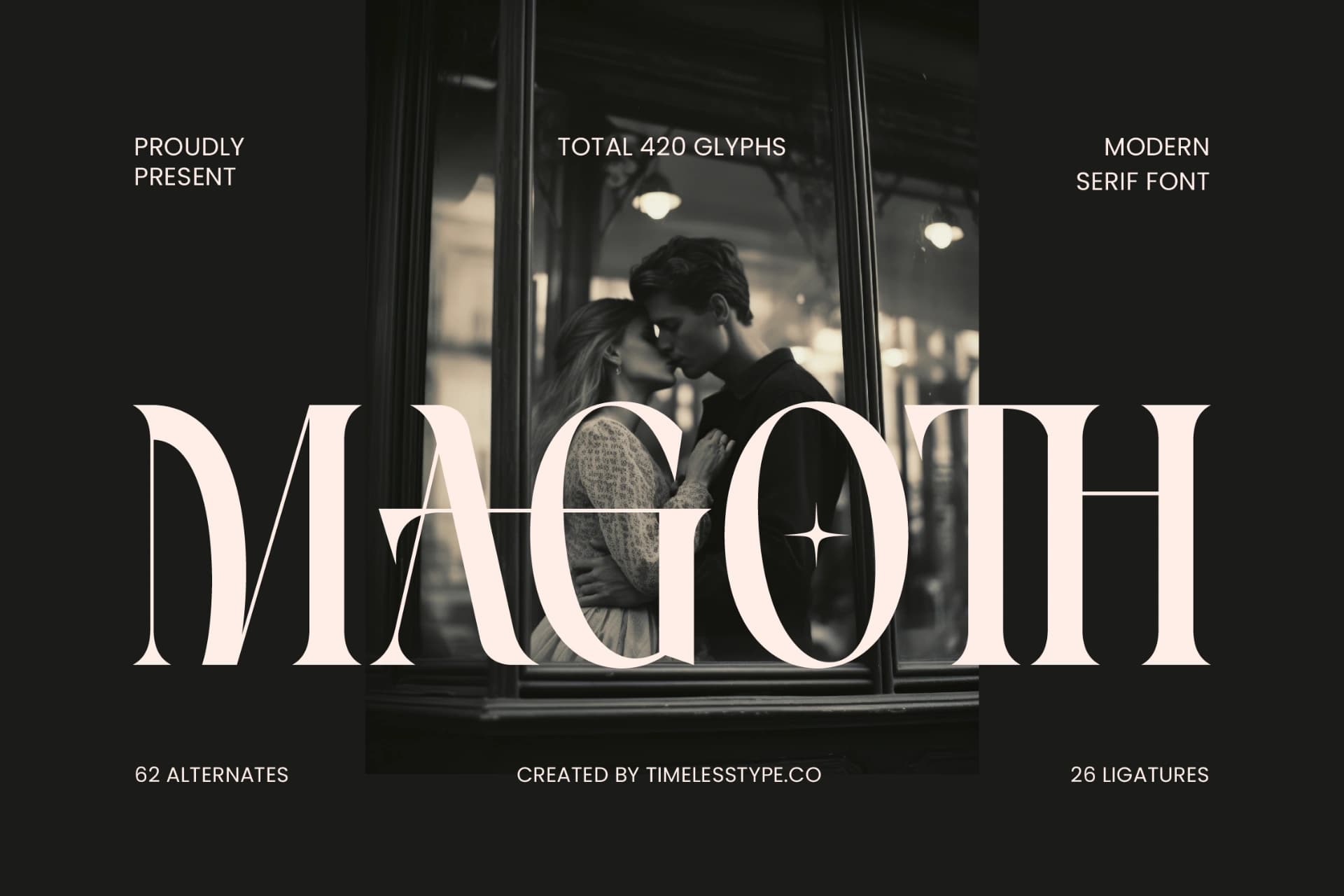 Preview of Magoth - Modern Serif Font font