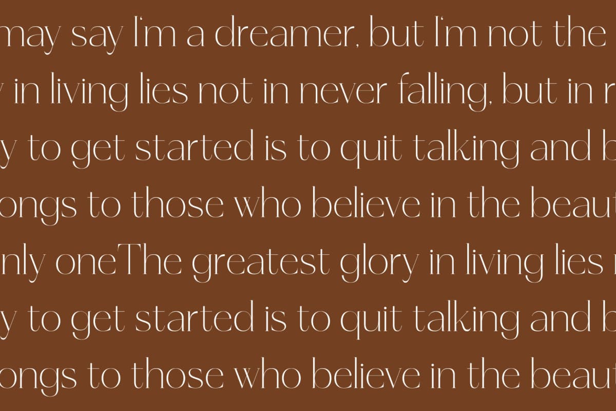Amethys Mistralit – Modern Display Serif font preview 10