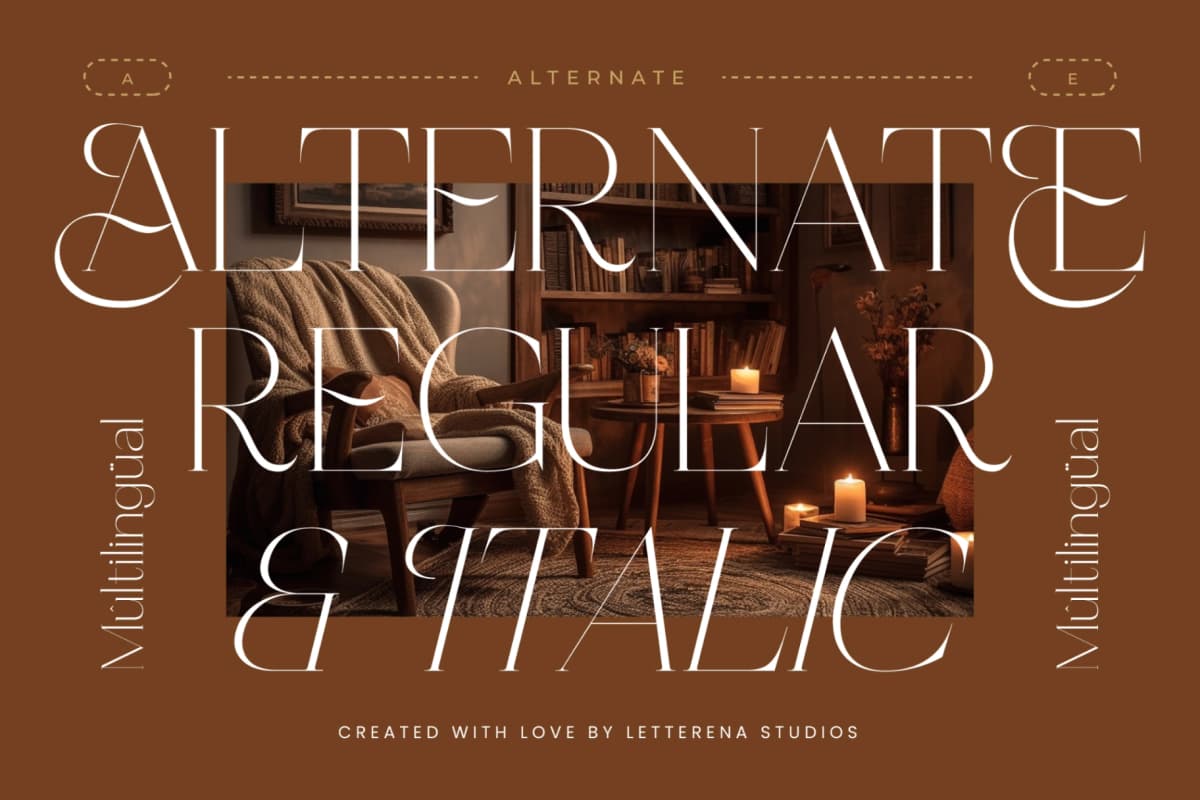 Amethys Mistralit – Modern Display Serif font preview 12