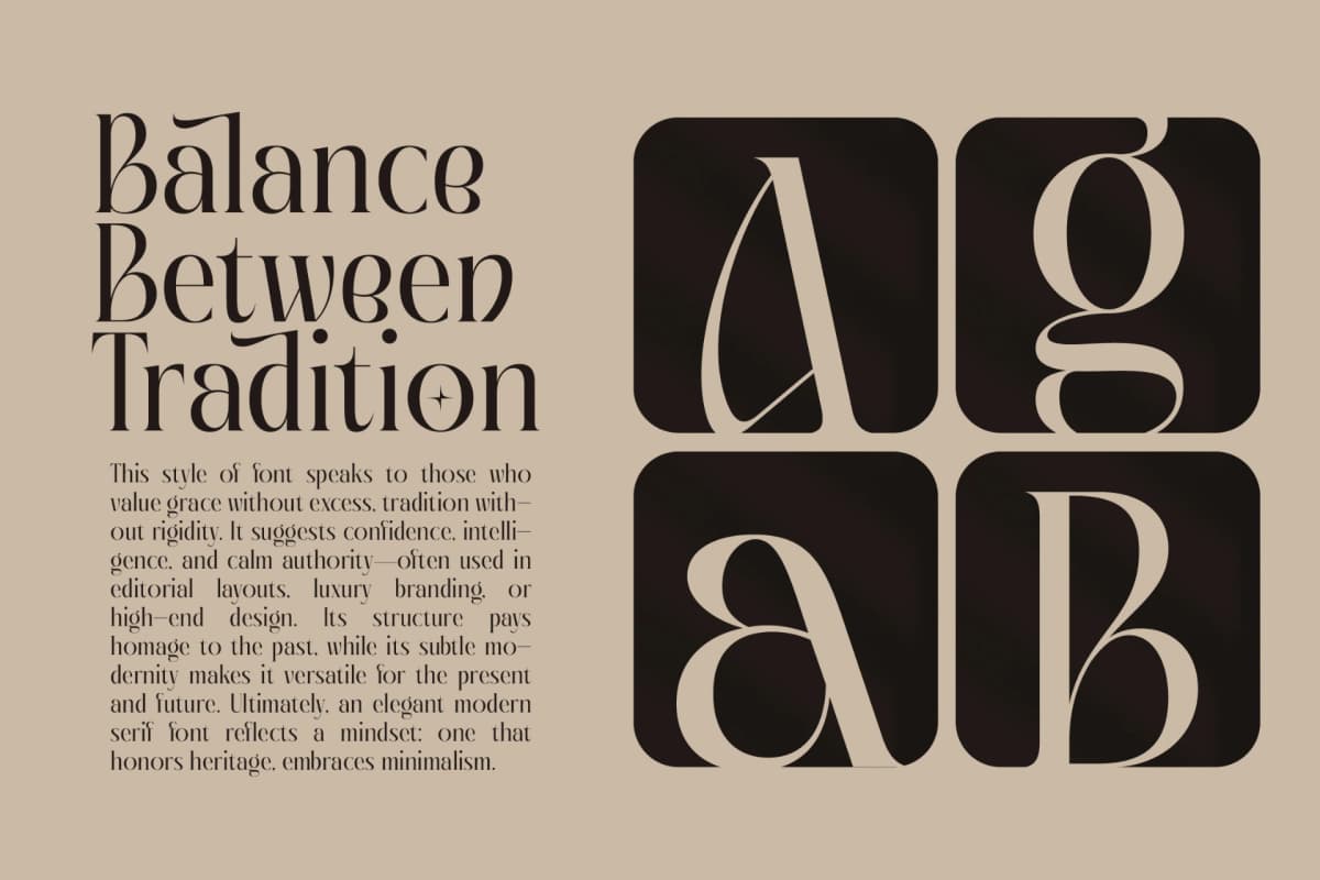 Giftagi - Elegant Modern Serif Font font preview 8