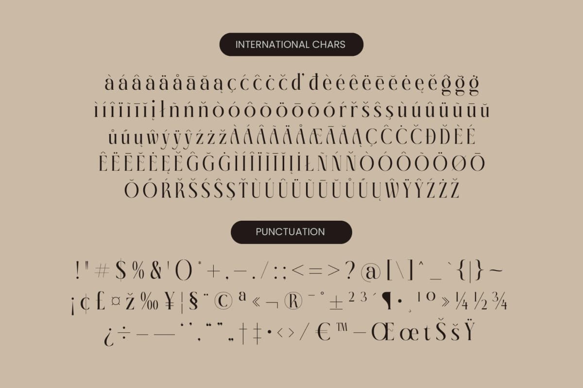 Giftagi - Elegant Modern Serif Font font preview 19