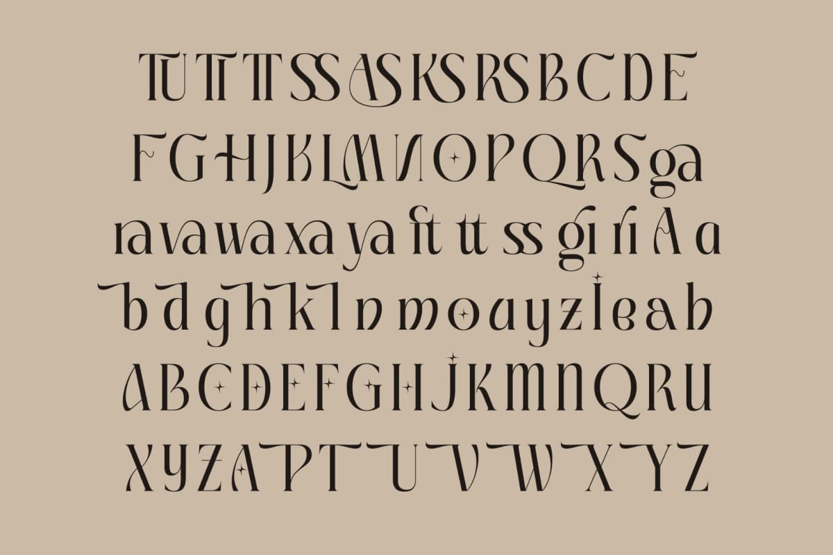Giftagi - Elegant Modern Serif Font font preview 18