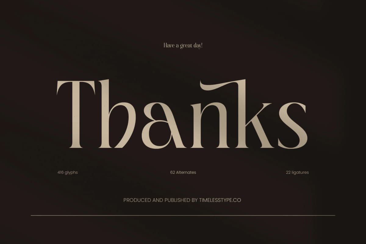 Giftagi - Elegant Modern Serif Font font preview 20