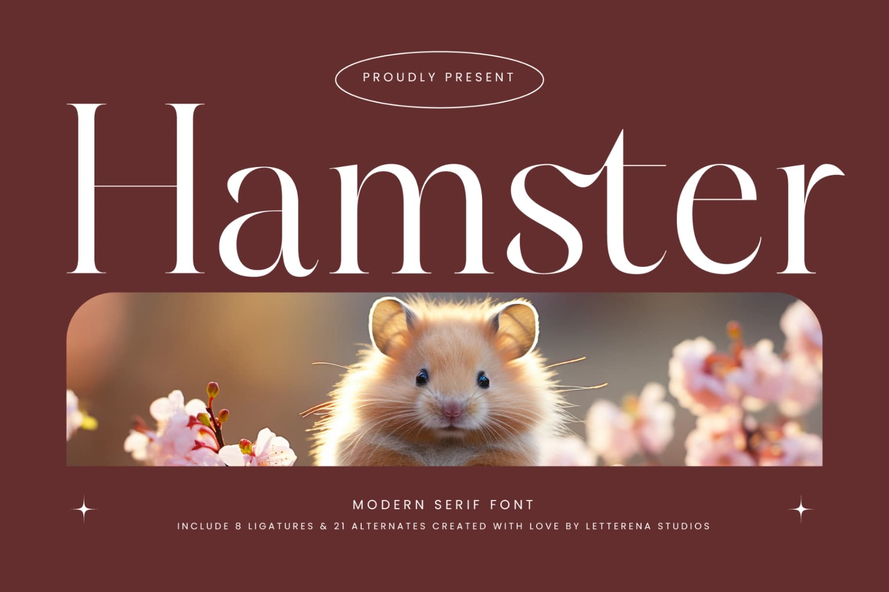 Preview of Hamster – Modern Serif Font font