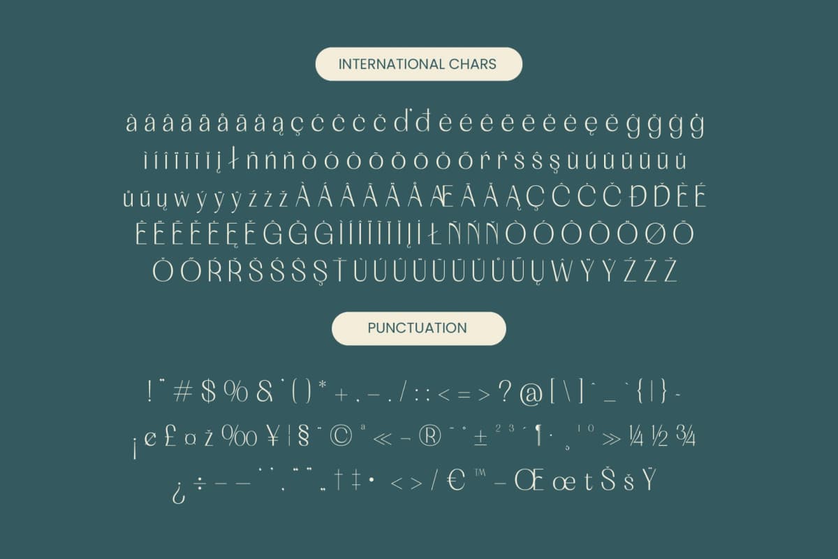 Costare Slorun - Elegant Sans Serif Font font preview 19