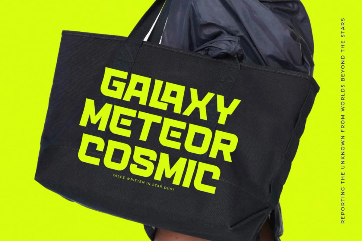 Planet Nebula - Futuristic Display Sans Serif font preview 12