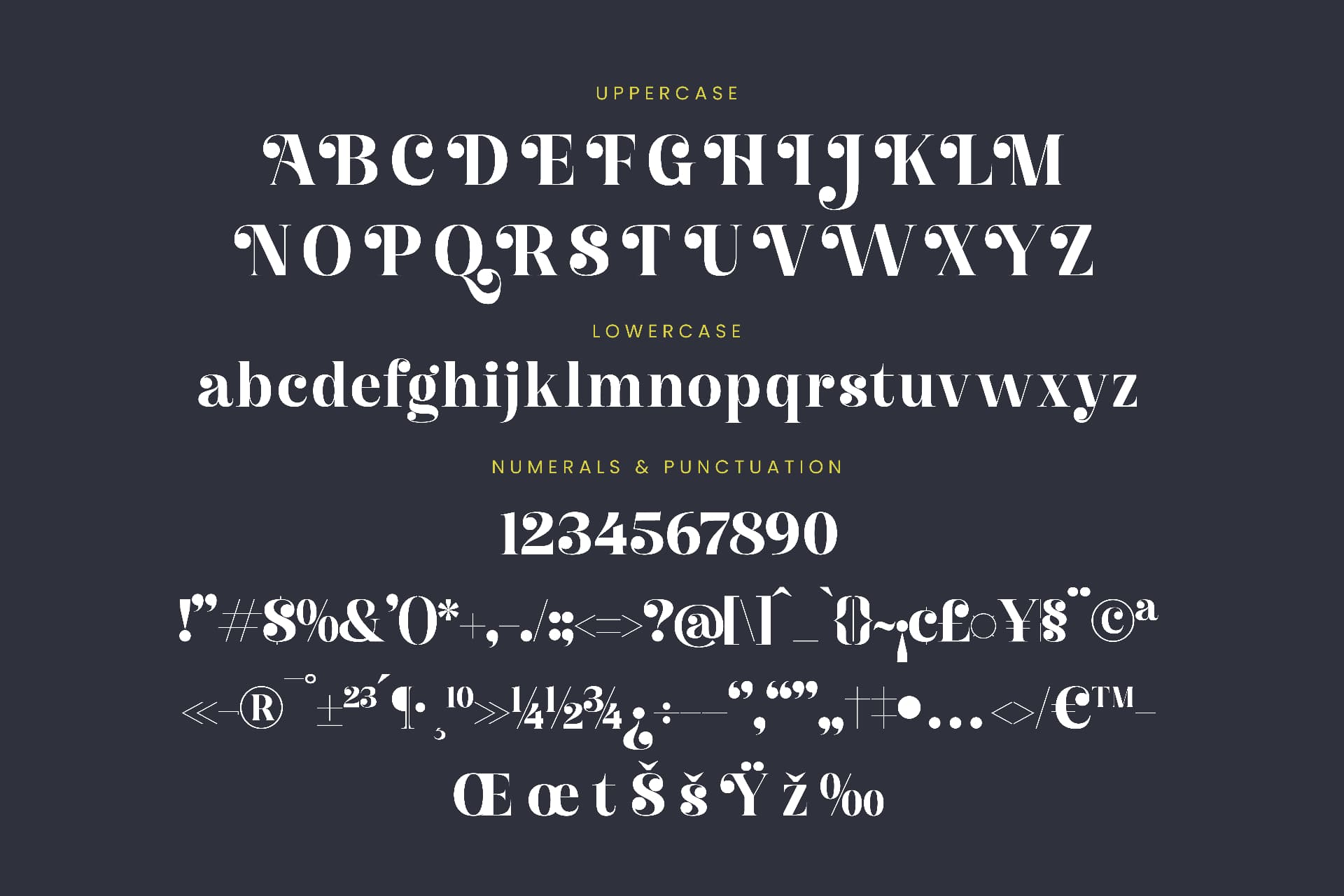 Preview 13 for Giglik Merkia - Elegant Serif Bold Font
