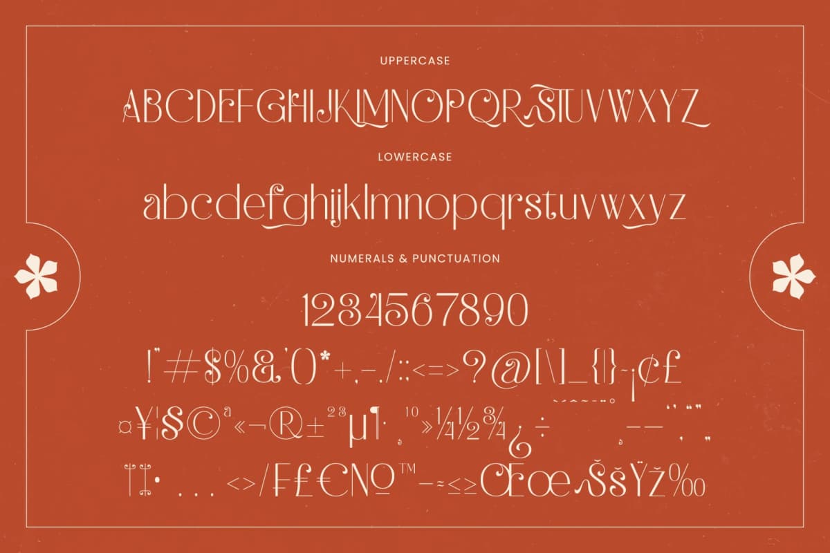 Hustle Batik - Serif Alternate Display font preview 18