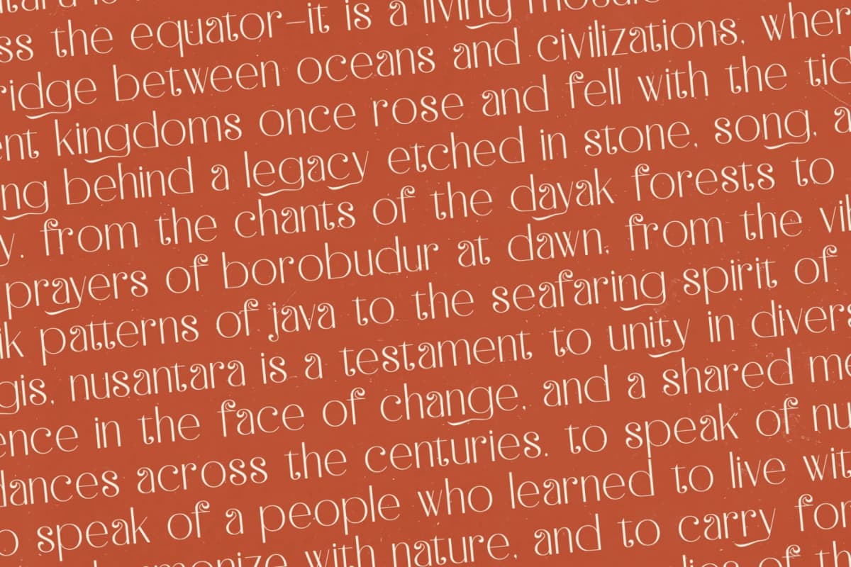 Hustle Batik - Serif Alternate Display font preview 12