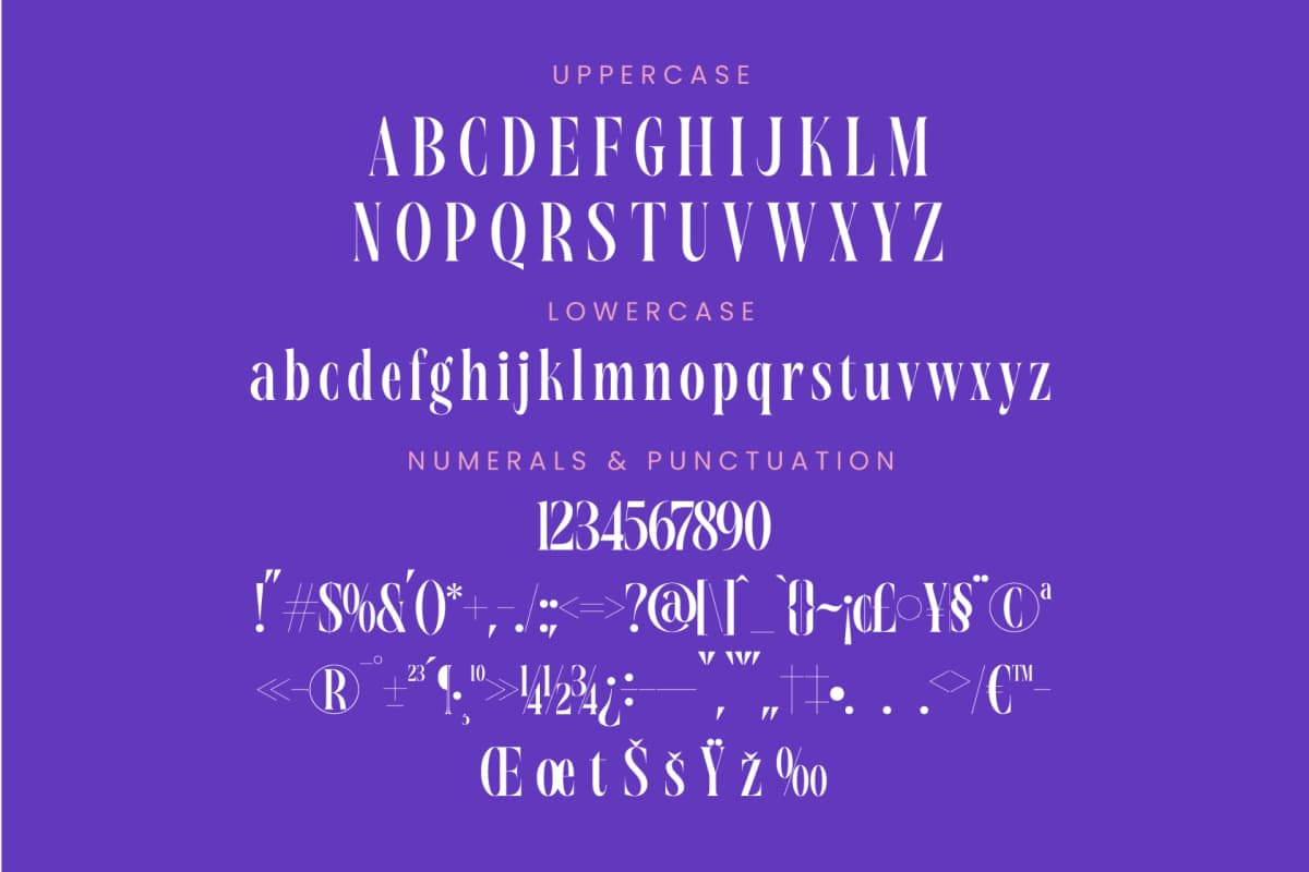 Magrefin - Modern Display Font font preview 13