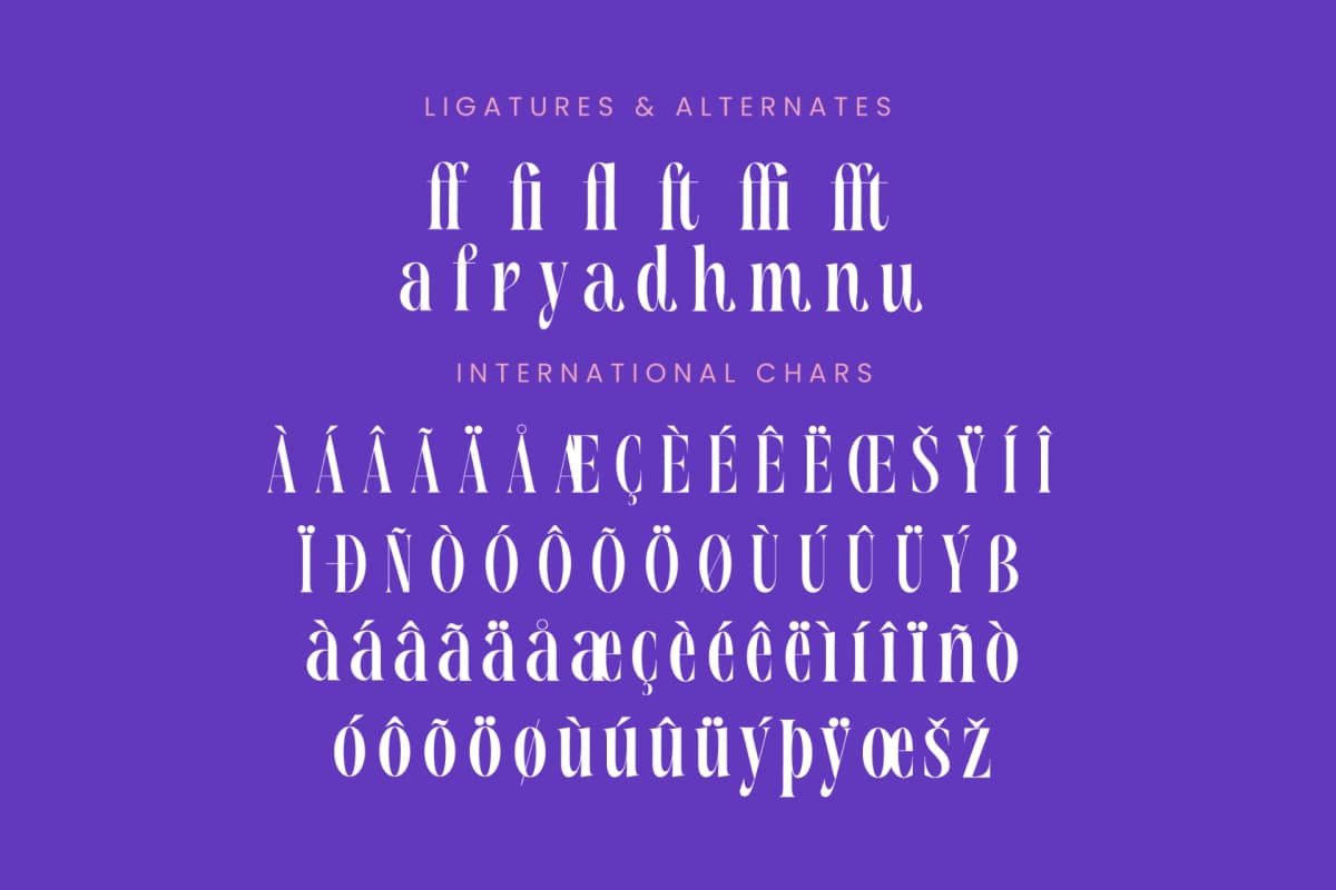 Magrefin - Modern Display Font font preview 14