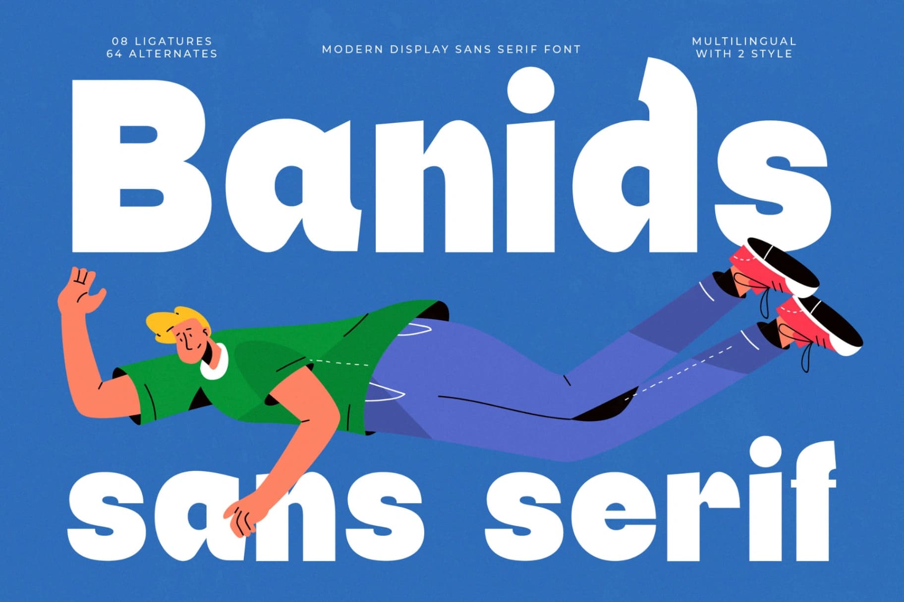 Preview of Banids - Modern Display Sans Serif Font font