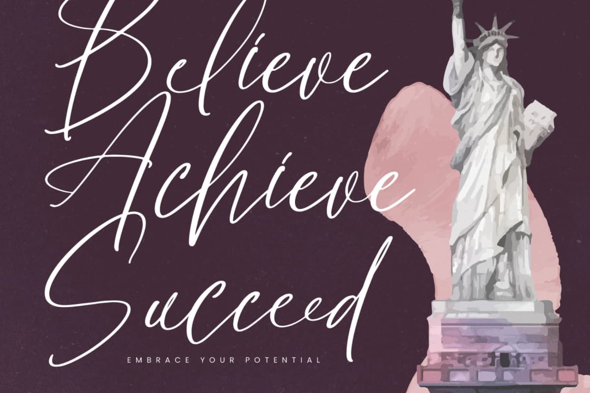 Silentone Barcelona – Modern Script Font font preview 6
