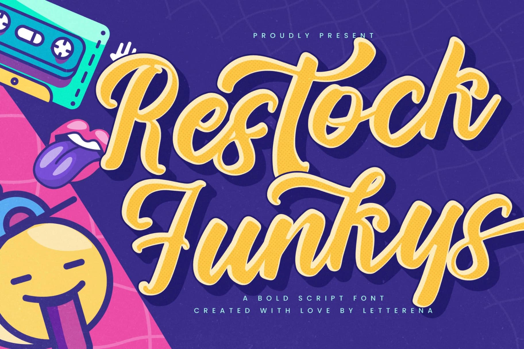 Preview of Restock Funkys – Bold Script Font font