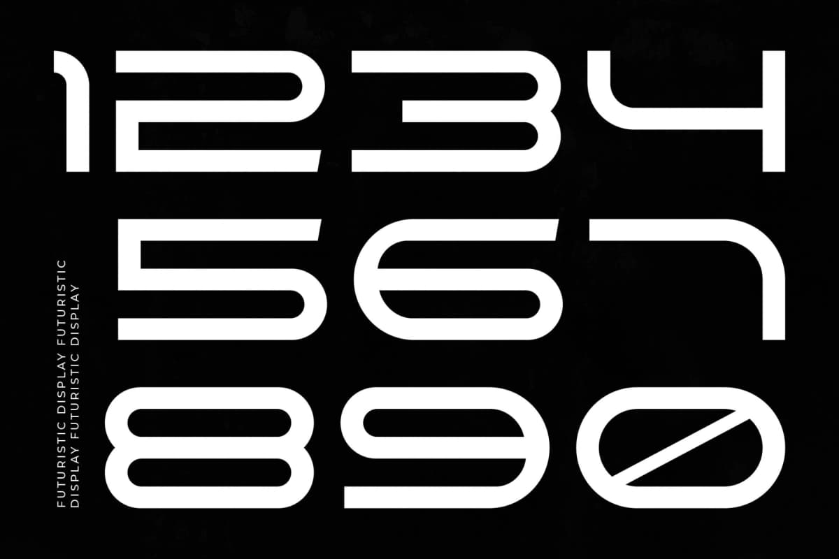 Hyper Vortex - Futuristic display Sans Serif Font font preview 10
