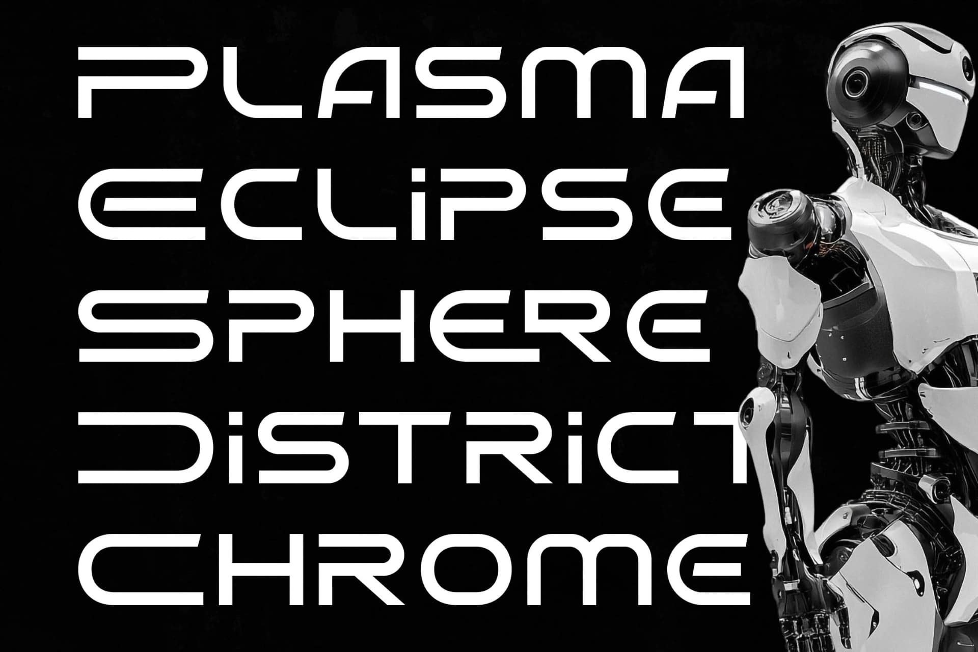 Preview 3 for Hyper Vortex - Futuristic display Sans Serif Font