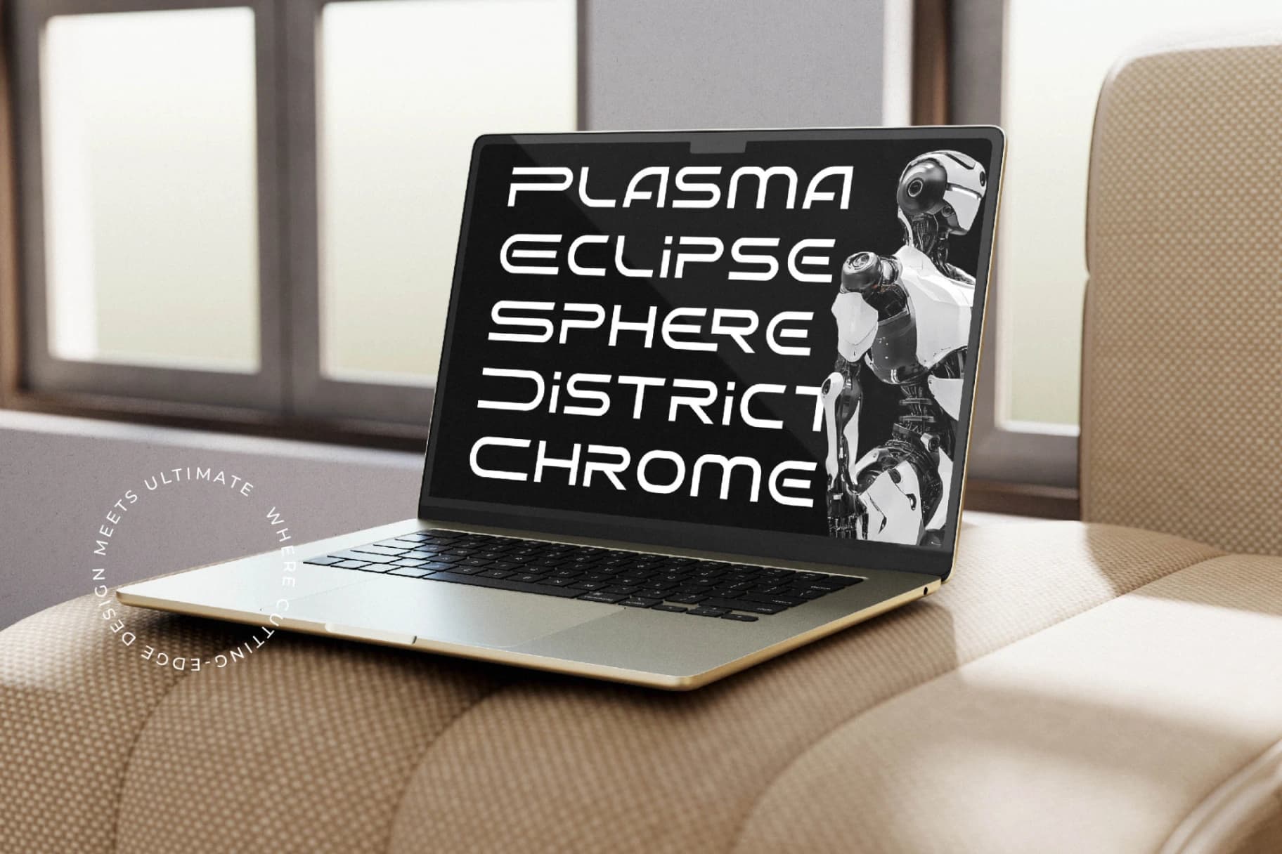 Preview 8 for Hyper Vortex - Futuristic display Sans Serif Font