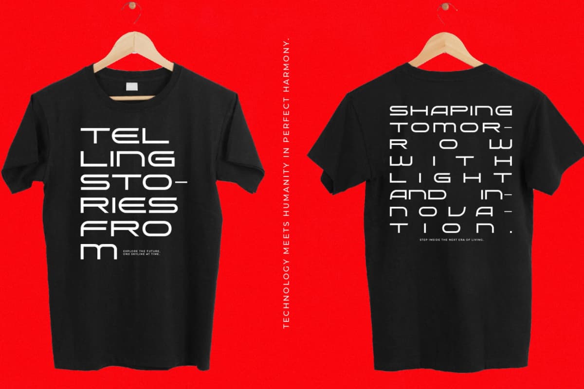 Preview 2 for Hyper Vortex - Futuristic display Sans Serif Font